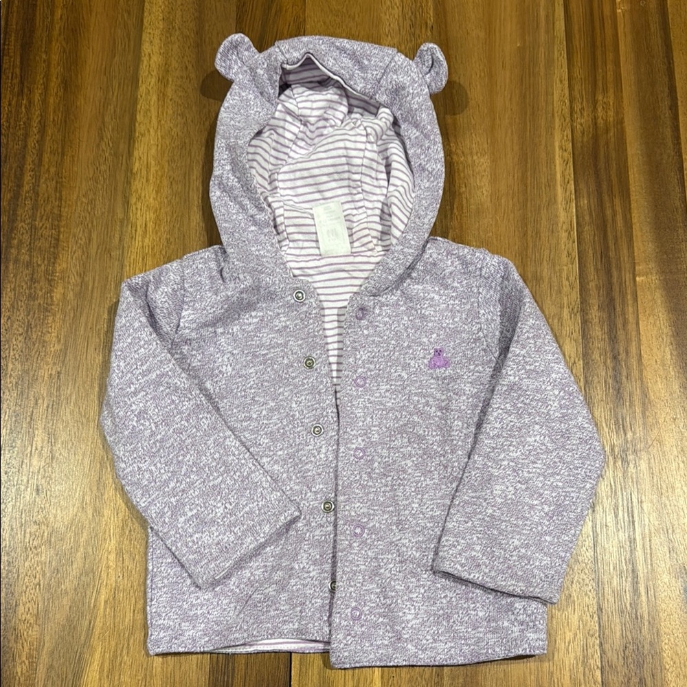 Baby Gap purple hoodie: 6-12 months